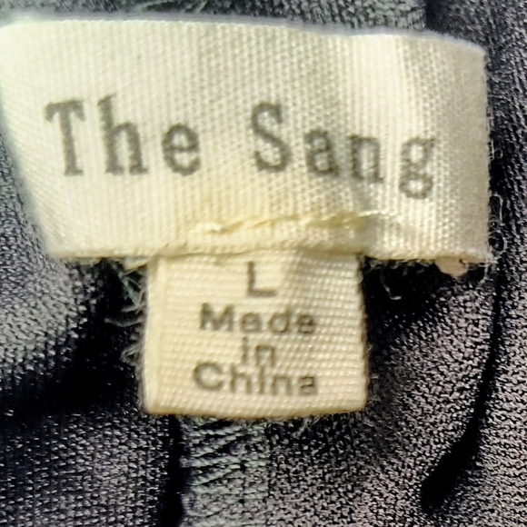 The Sang Black High-Waisted Shimmery Floral  Lace Whimsigoth Sexy Booty Shorts L - Picture 3 of 10